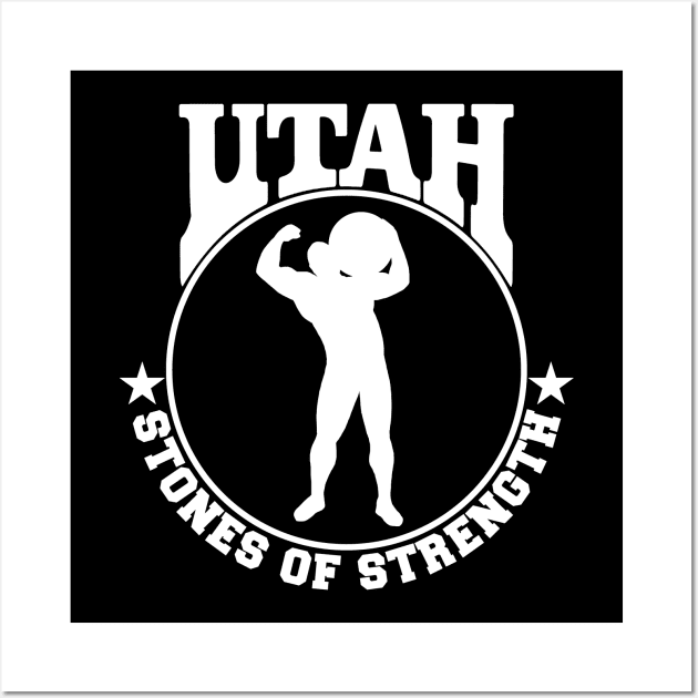 Utah Stones of Strength Berserker T Shirt Wall Art by Ruiz Combat Grappling